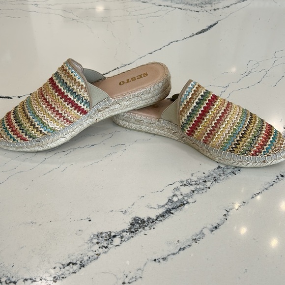 Sesto NWT Backless Fabric Rattan Mules in Assorted Colors from Spain sz.8 NWOT - Picture 8 of 12